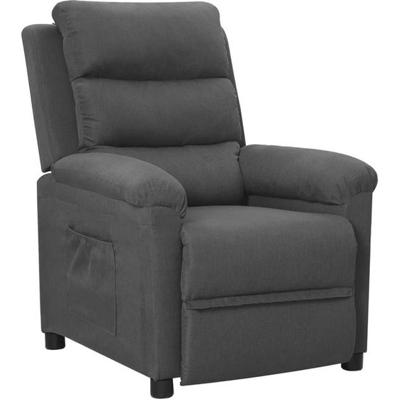 Fauteuil inclinable Gris foncé Tissu