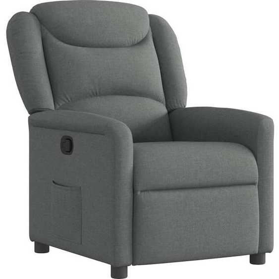 Fauteuil inclinable Gris foncé Tissu