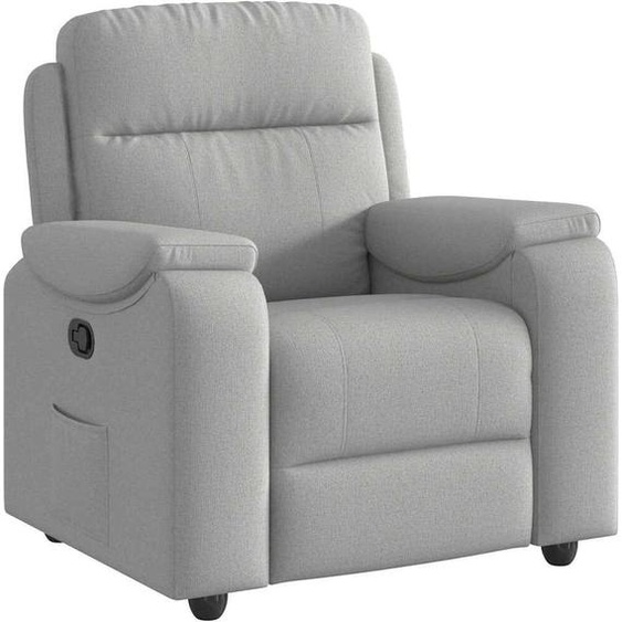 Fauteuil inclinable gris nuage tissu