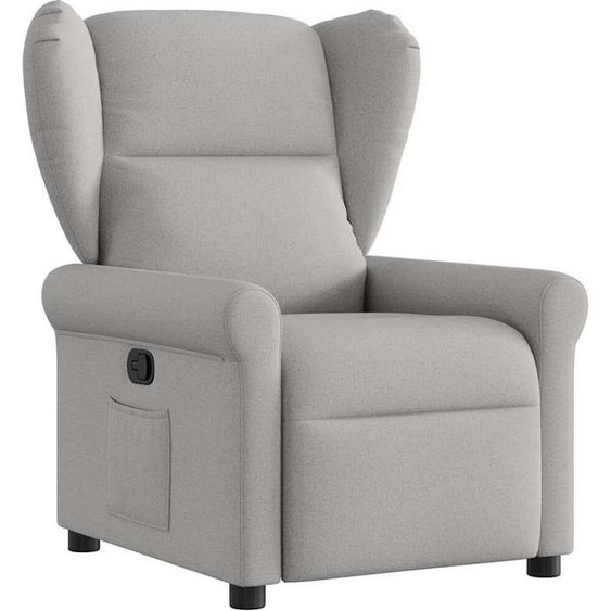 Fauteuil inclinable gris nuage tissu