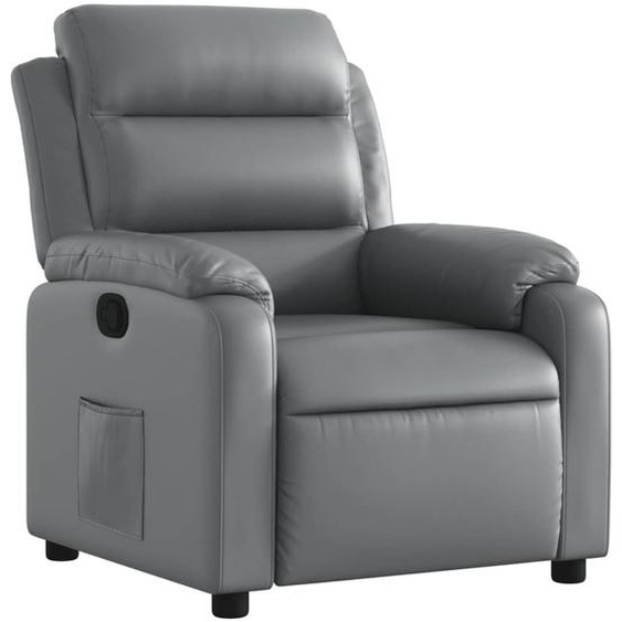 Fauteuil inclinable Gris Similicuir
