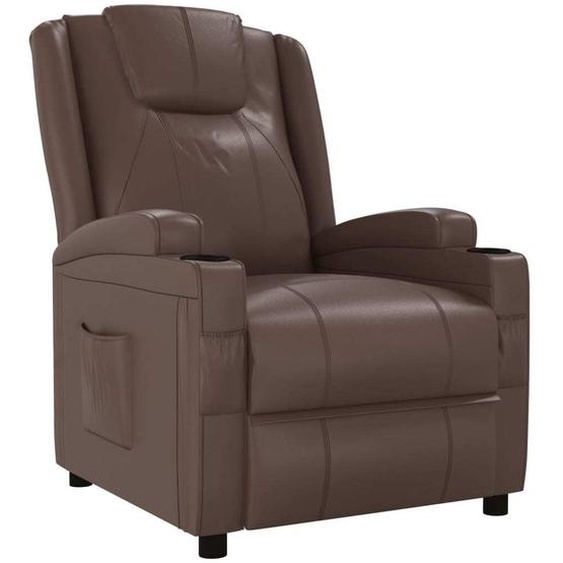 Fauteuil inclinable Marron Similicuir