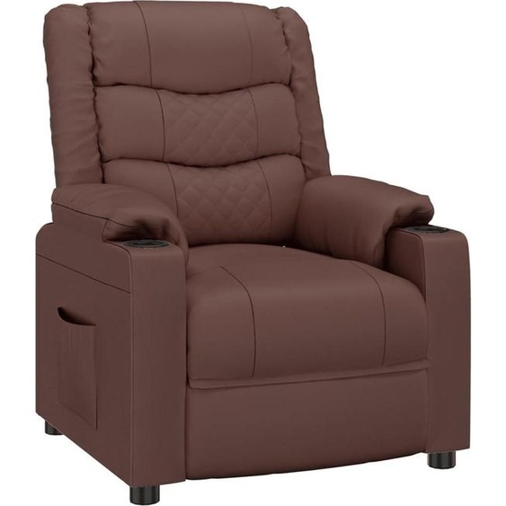 Fauteuil inclinable Marron Similicuir