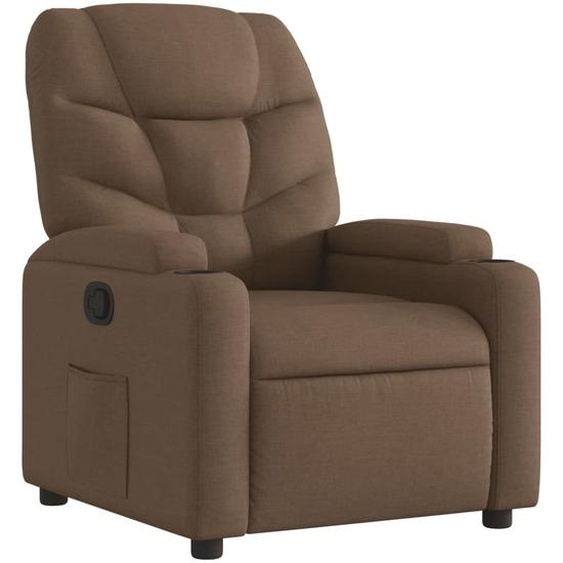 Fauteuil inclinable Marron Tissu