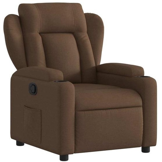 Fauteuil inclinable Marron Tissu