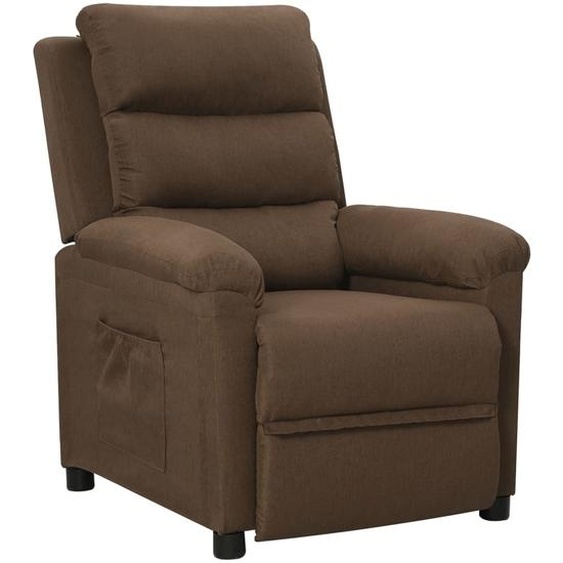 Fauteuil inclinable Marron Tissu