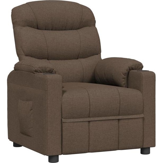 Fauteuil inclinable Marron Tissu