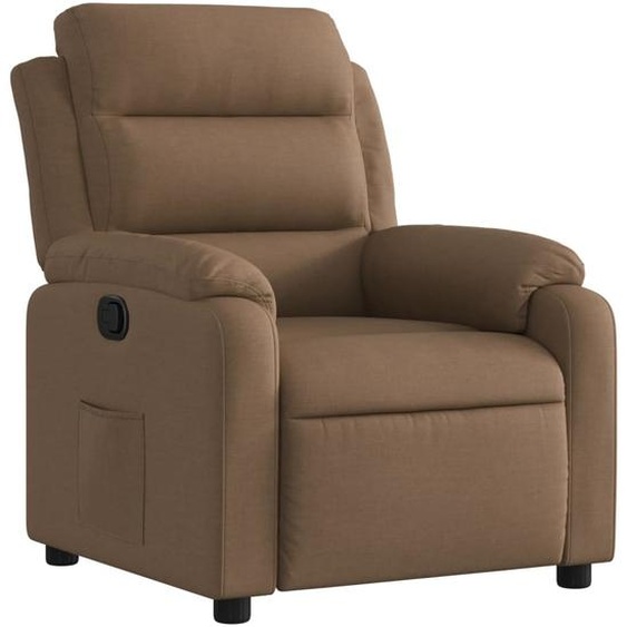 Fauteuil inclinable Marron Tissu
