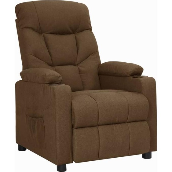 Fauteuil inclinable Marron Tissu