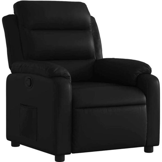 Fauteuil inclinable Noir Similicuir