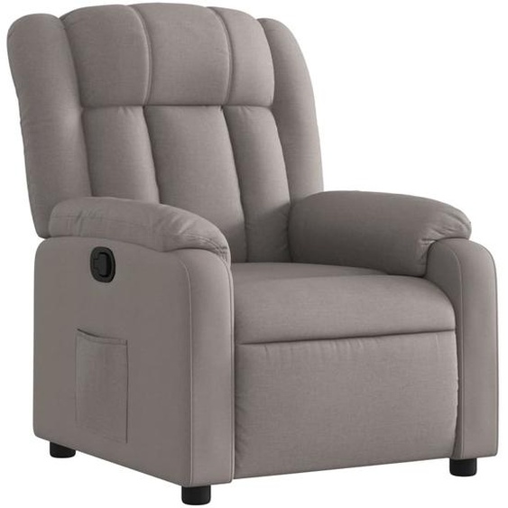 Fauteuil inclinable Taupe Tissu