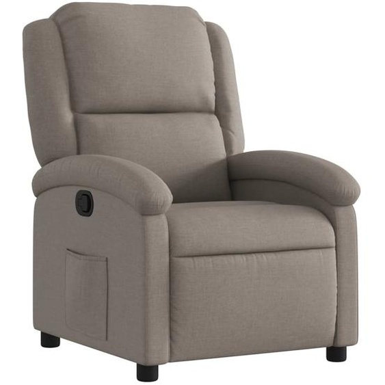 Fauteuil inclinable Taupe Tissu