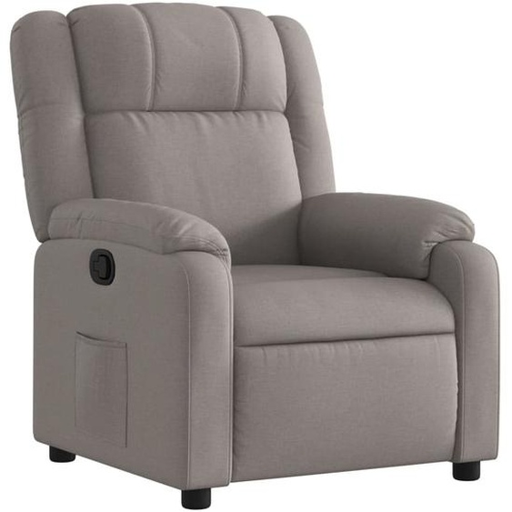 Fauteuil inclinable Taupe Tissu