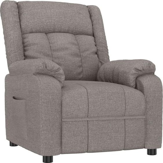 Fauteuil inclinable Taupe Tissu