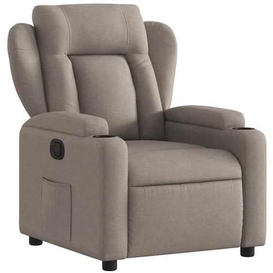 Fauteuil inclinable Taupe Tissu