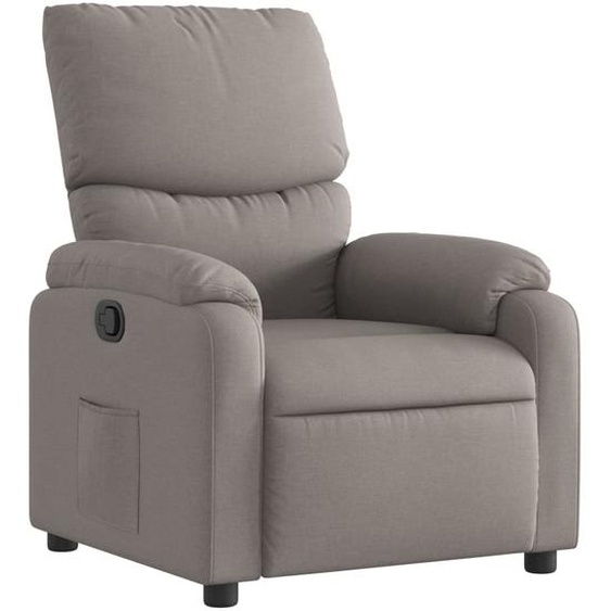Fauteuil inclinable Taupe Tissu