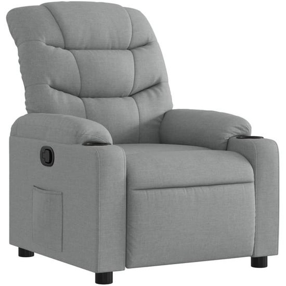 Fauteuil inclinable Gris clair Tissu