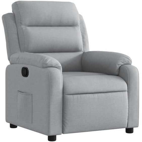 Fauteuil inclinable Gris clair Tissu