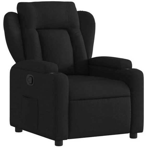 Fauteuil inclinable Noir Tissu