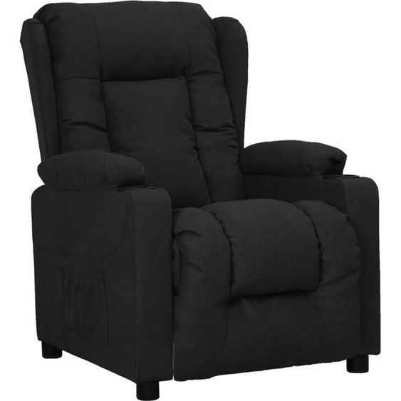 Fauteuil inclinable Noir Tissu
