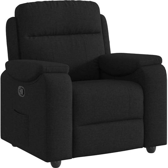 Fauteuil inclinable Noir Tissu
