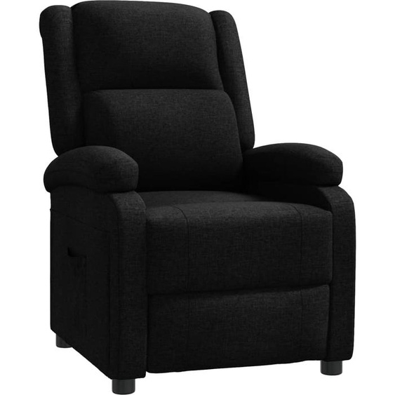 Fauteuil inclinable Noir Tissu