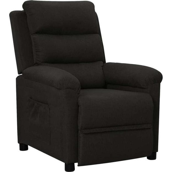 Fauteuil inclinable Noir Tissu