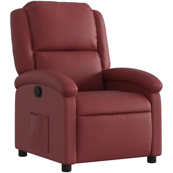 Fauteuil inclinable Rouge bordeaux Similicuir