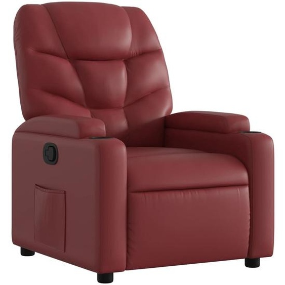 Fauteuil inclinable Rouge bordeaux Similicuir