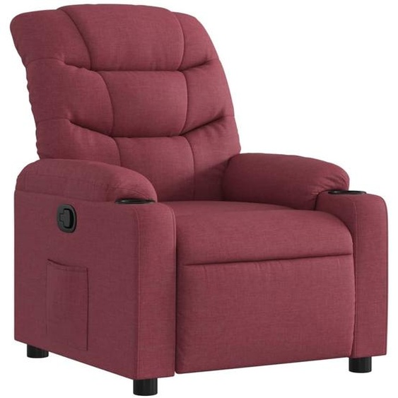 Fauteuil inclinable Rouge bordeaux Tissu