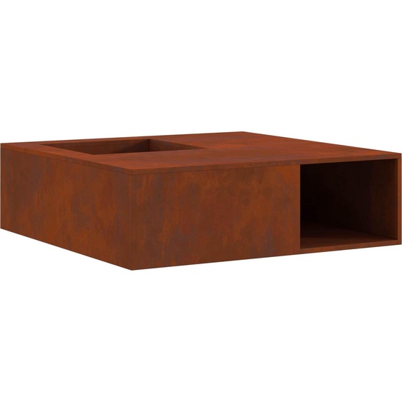 SYFAX™ Foyer de cheminée Marron 100 x 100 x 30 cm Acier patiné