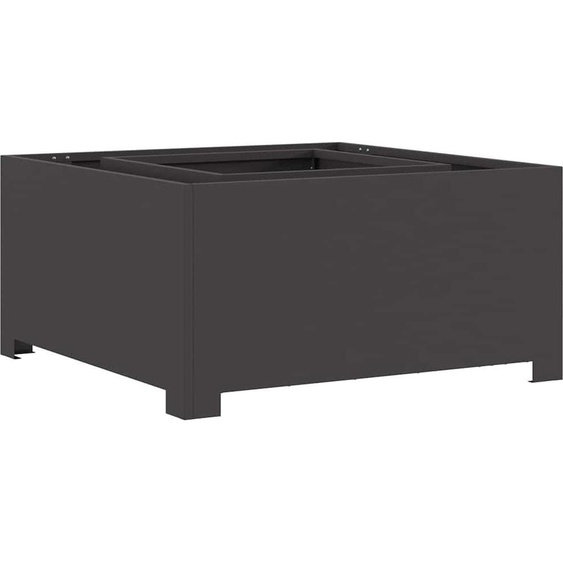 SYFAX™ Foyer de cheminée Noir 80 x 80 x 40 cm Acier