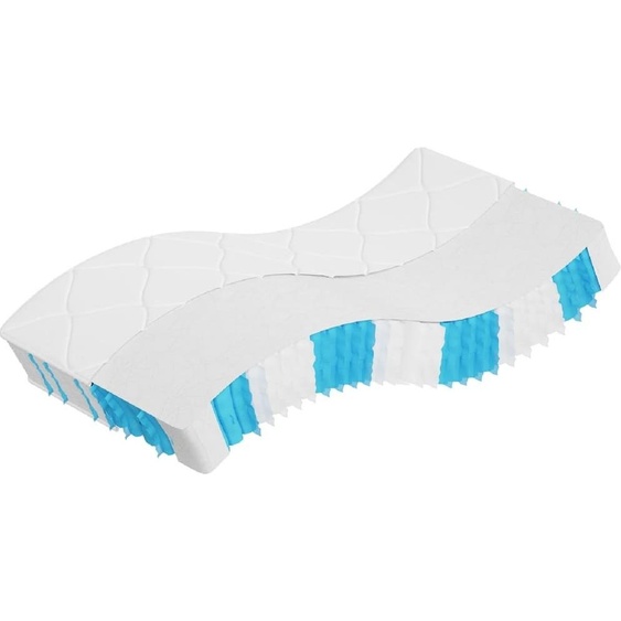 Matelas à ressorts ensachés dureté moyenne 90x200 cm