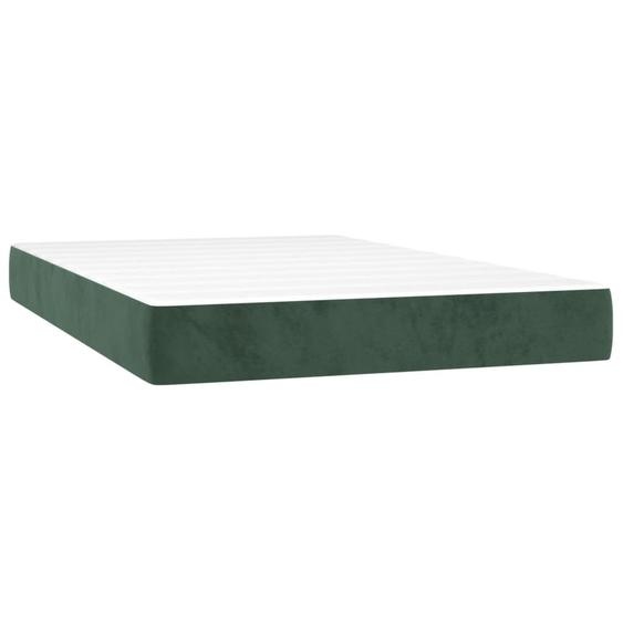Matelas de lit à ressorts ensachés fermeté moyenne 120x220x20 cm velours