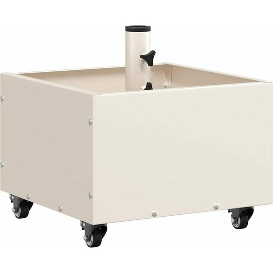 SYFAX™ Pied de parasol Blanc 45 x 45 x 45 cm Acier