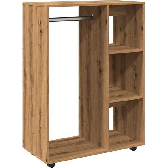 Garde-robe chêne artisanal 80x40x110 cm bois dingénierie
