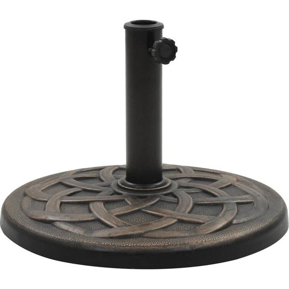 Socle rond de parasol Polyrésine 19 kg Bronze