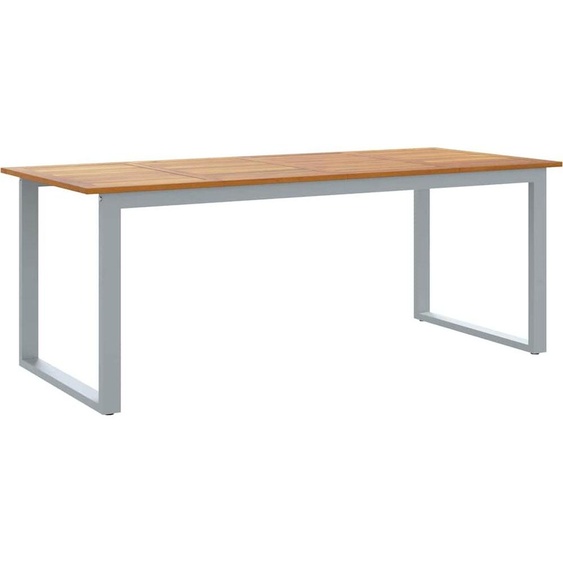 Table de Jardin Gris 200 x 90 x 75 cm Bois dAcacia Massif