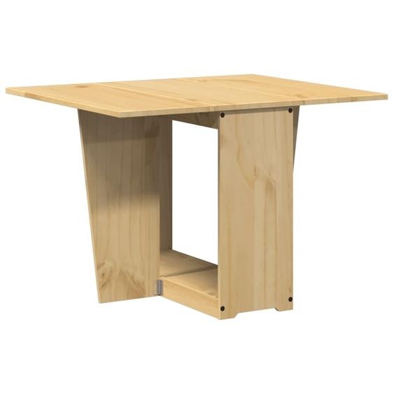 SYFAX™ Table à manger papillon pliable Corona cire marron bois de pin
