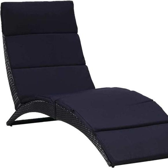 SYFAX™ Transat avec coussin Résine tressée Noir