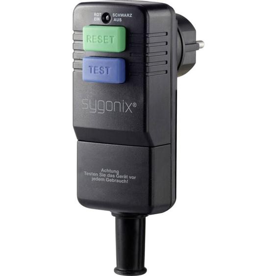 Sygonix - SY-3779070 interrupteur - protection des personnes avec prcd 230 v noir IP54