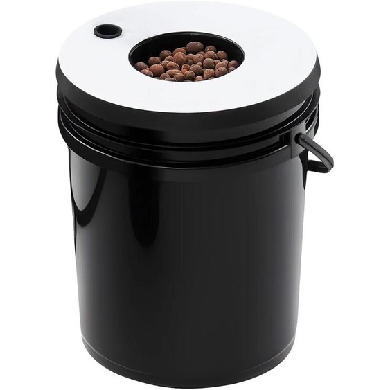 Système de culture hydroponique, configuration à 7 pots, pompe à air haute performance, couleur noire