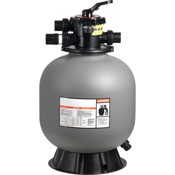Système de filtration à sable pour piscine - Cuve de filtration de 500 mm Système de filtration à sable - Débit de 189,3 l/min - Vanne 7 voies - 7 modes de fonctionnement, y compris le lavage à contre-courant et le rinçage - Pour piscines hors sol