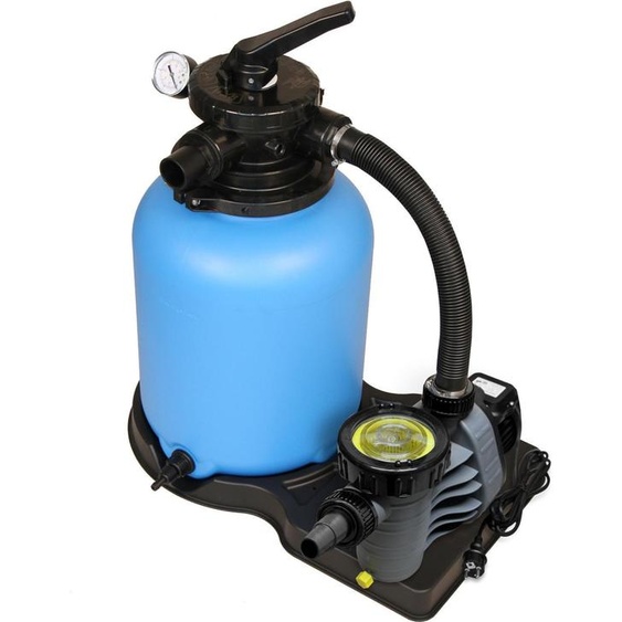 Système de filtration à sable Trend Top Ø 300 mm | Palette filtrante | Bleu | Pompe Aqua Plus 6