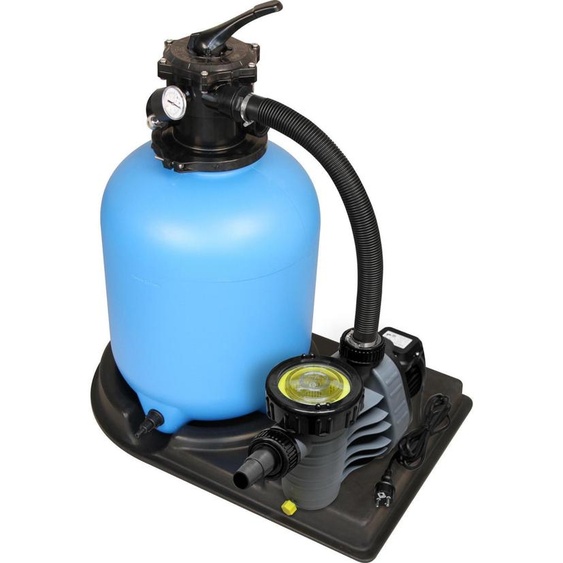Système de filtration à sable Trend Top Ø 400 mm | Palette filtrante | Bleu | Pompe Aqua Plus 8