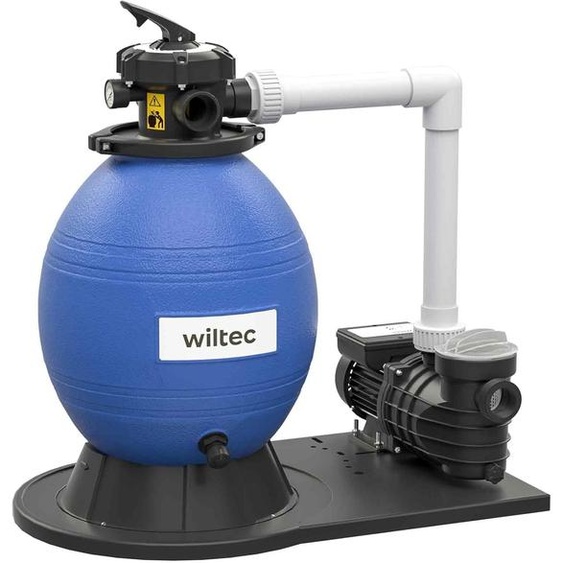 Système de filtration de 550 W avec réservoir de filtration de 38 litres et aspiration automatique, et pompe pour piscine de 18 000 litres/heure