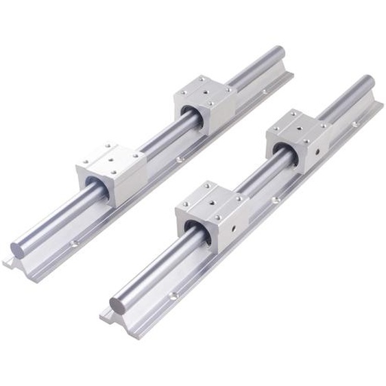 Système de guidage linéaire, 25 mm de diamètre, construction en alliage daluminium , 1000 mm
