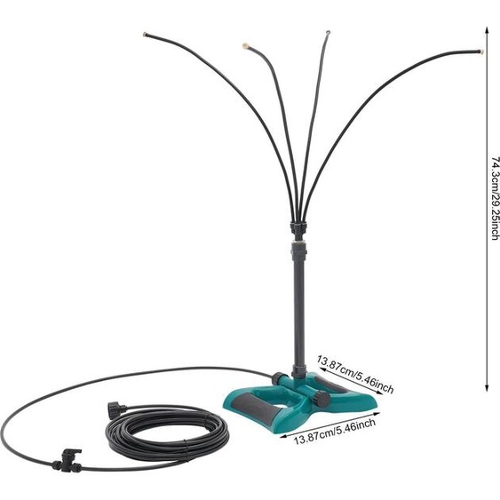 Système de refroidissement par brouillard, pour lextérieur, réglable en hauteur, noir