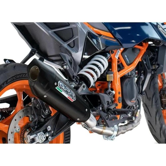 Système déchappement GPR GP-Revo homologué en titane noir pour Husqvarna Svartpilen 125