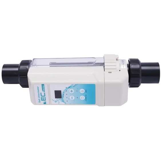 Système délectrolyse au sel pour piscine - EC08 - Débit de chlore : 8 g/h - Jusquà 50 m³ - 220 V - Teneur en sel : 2700–4500 ppm - Blanc